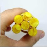 Sarı Çubuk Damarlı Kehribar 14.50 mm 150 gr