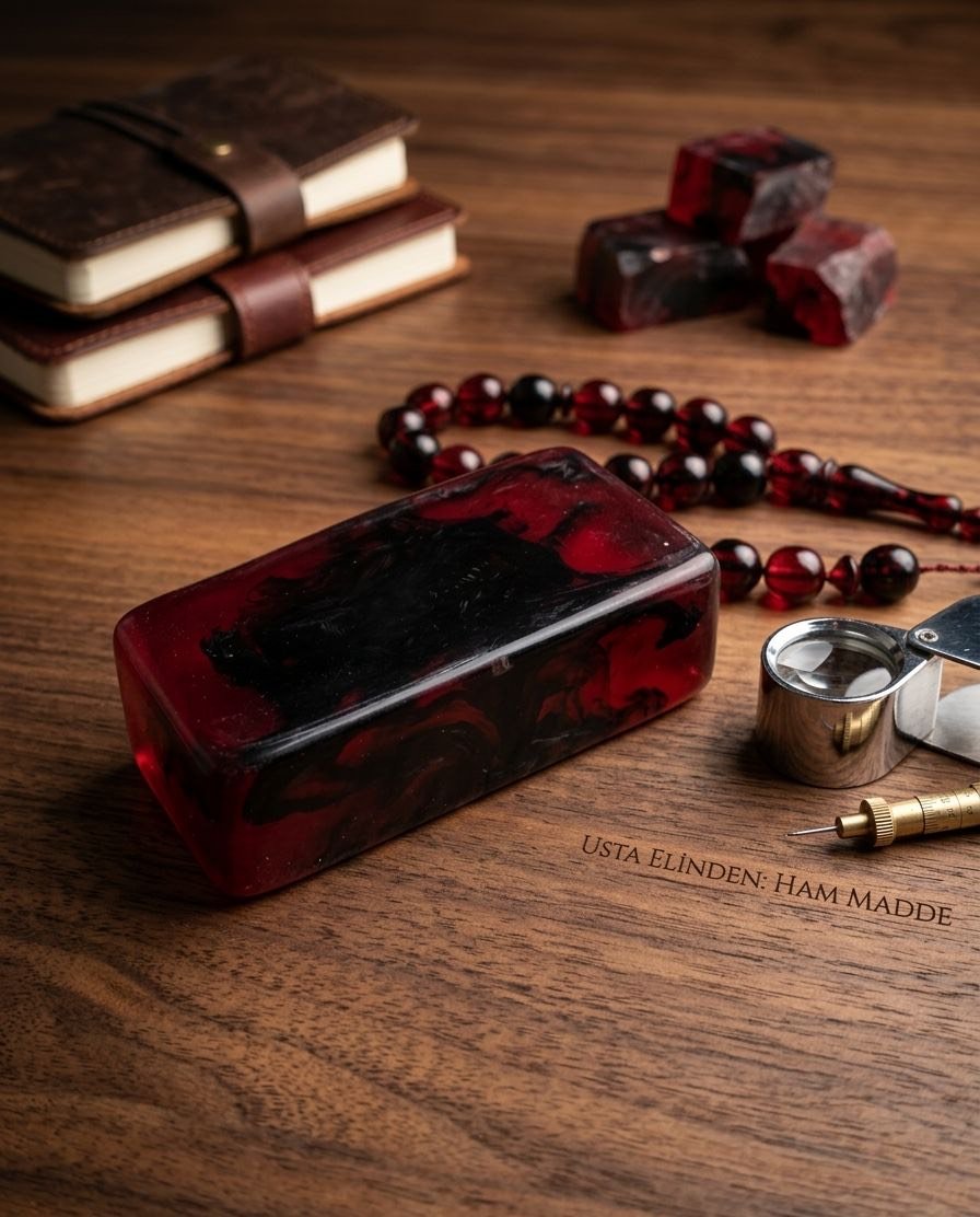 kirmizi-siyah-damarli-sikma-ates-kehribar-blok Kırmızı siyah damarlı sıkma ateş kehribar blok. Tesbih yapımı için dayanıklı ve estetik görünüme sahip kaliteli kehribar hammaddesi.