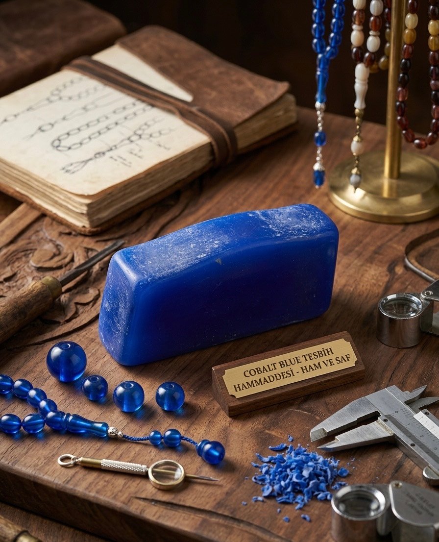 mavi-katalin-tesbih-hammaddesi-katalin-plaka Tesbih yapımı için mavi katalin plaka. Estetik mavi katalin ile özel tasarım ve koleksiyonluk tesbih üretimi için ideal hammadde.