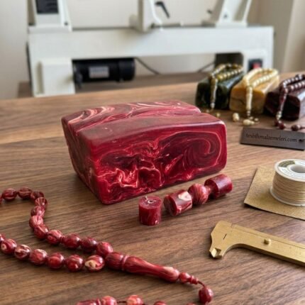 kirmizi-beyaz-tesbih-hammaddesi-blok-dokum-kalip