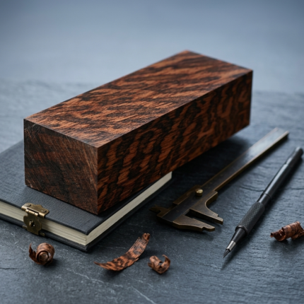 5x10x2 cm Yılan Ağacı plaka, nadir desenleri ve dayanıklı yapısı ile lüks tesbih üretimi için idealdir.